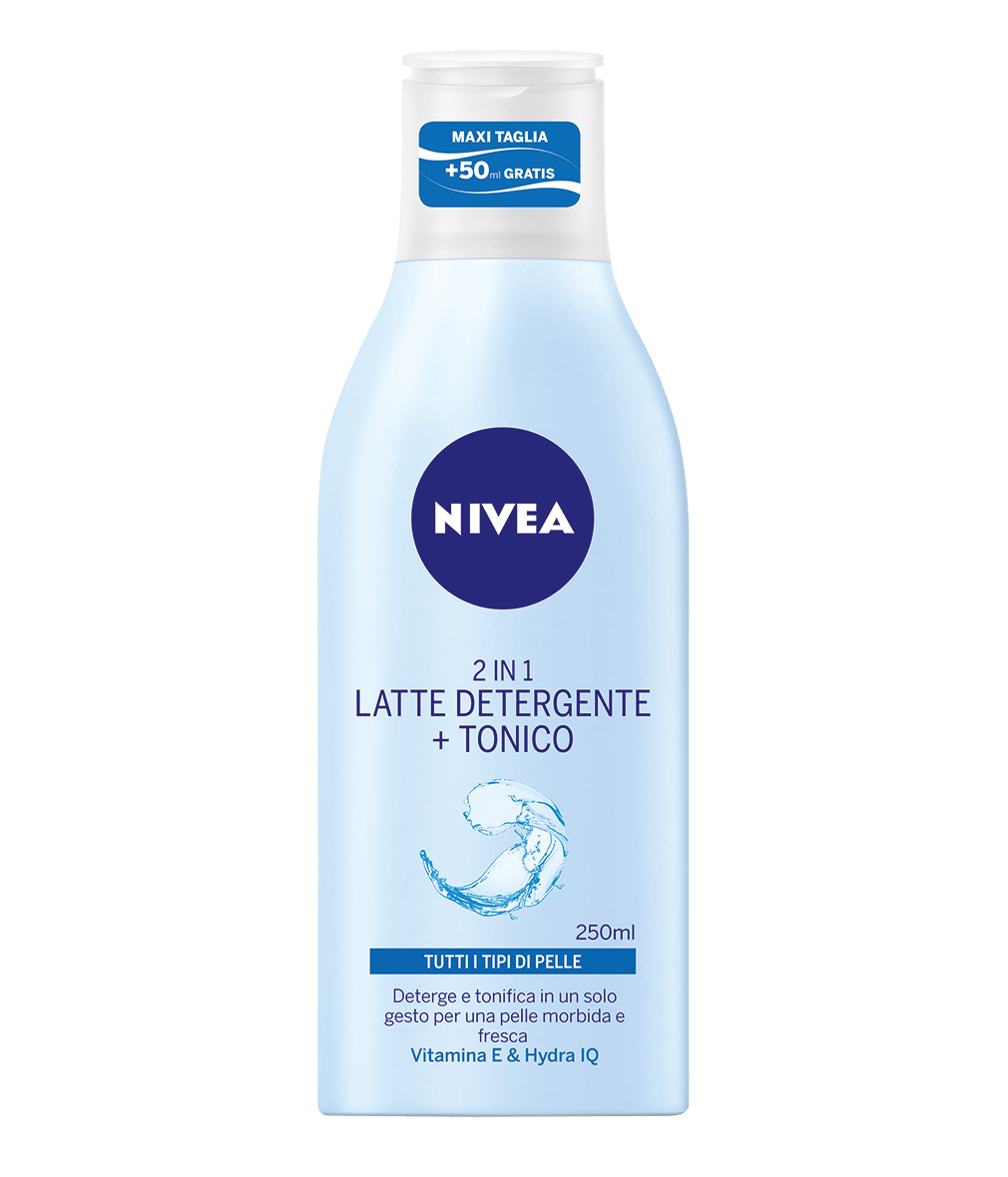 2 in 1 Latte detergente + Tonico, Nivea